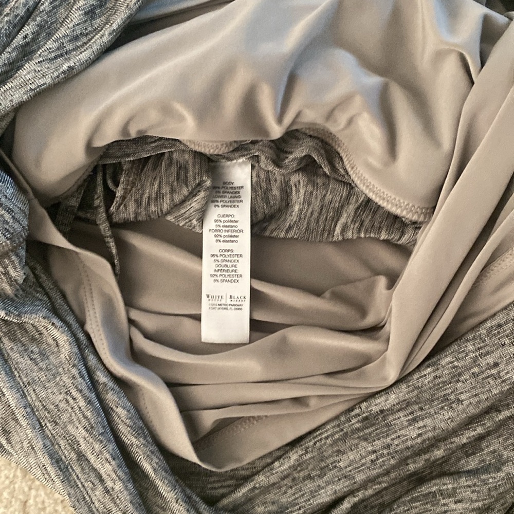 WHBM grey medium super comfortable dropped waist dress - Picture 10 of 11